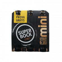 Cerveja Super Bock Stout Mini 6x20cl